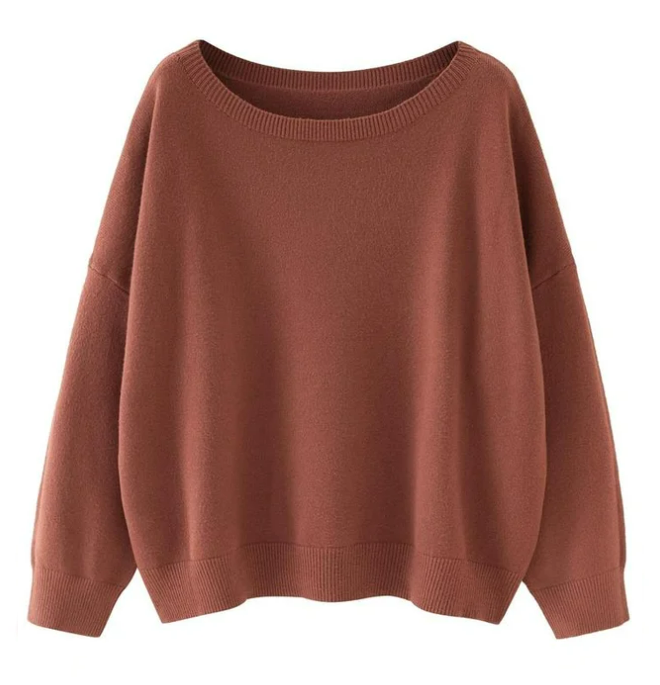 Schulterfreier Pullover