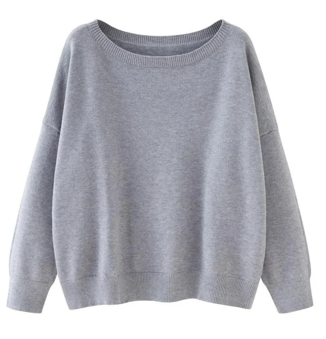 Schulterfreier Pullover