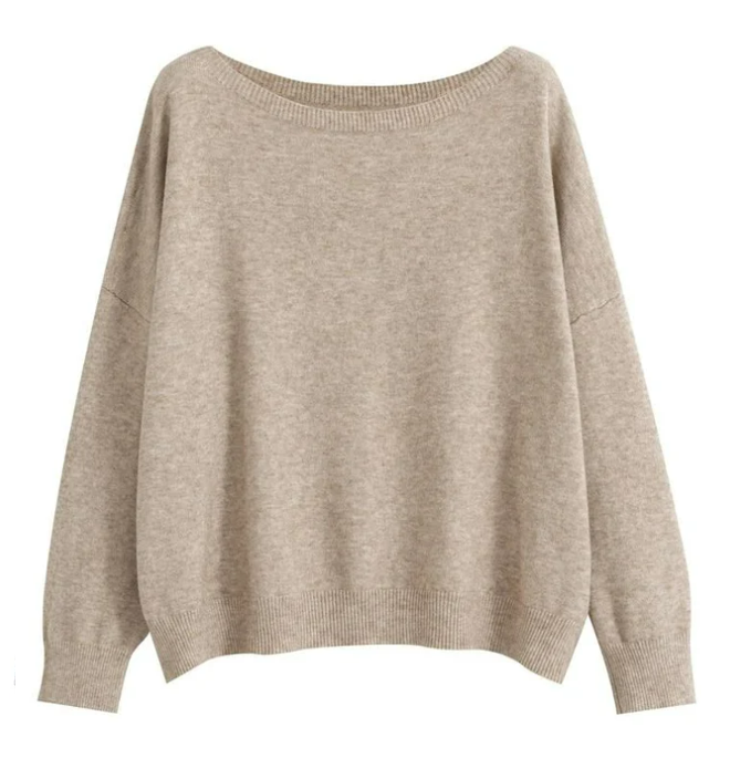 Schulterfreier Pullover